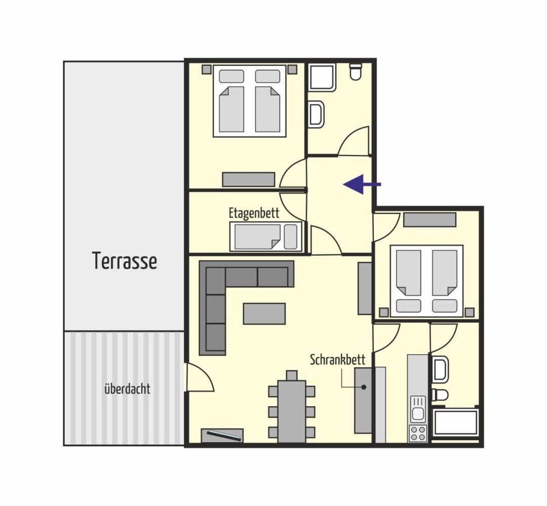 Bungalow Windstille Norddeich  Zewnętrze zdjęcie